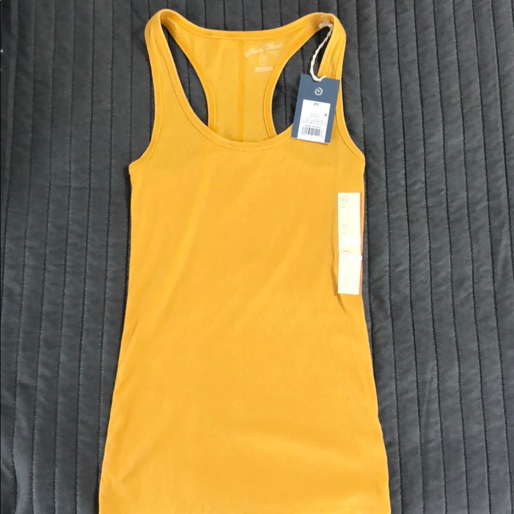 Universal Thread mustard yellow tank top NWT